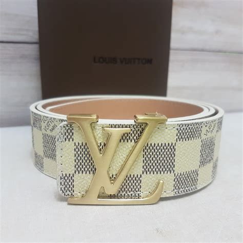 correa louis vuitton hombre blanca|louis vuitton belt for women.